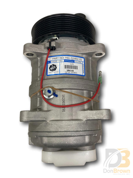 Y61-Q1602-01 COMPRESSOR, QP-16, 12V, BUTTON, PV8 (119MM) GM PAD FTG, E ...
