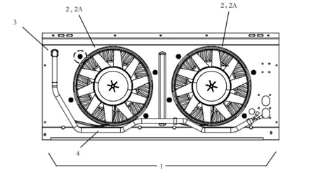 Top Level Kit Cm-2 12V W/ Smooth Skirt Grill Slim Line Micro Channel 77-00273-11 Condenser Full