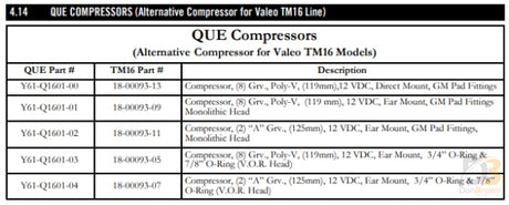 Compressor Qp-16 12V Button Pv8 (119Mm) Gm Pad Ftg Y61-Q1601-00 Air Conditioning