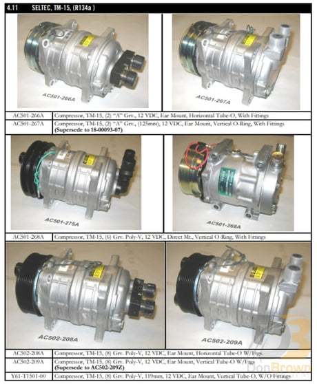 Compressor Valeo 8Gr 12V 9Cid Ear Mt Vor Y61-T1501-00 Air Conditioning