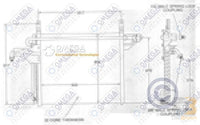 Condenser Ford Probe 93-97 Mazda Mx6 Yj-308 Yj-371 24-31030 Air Conditioning