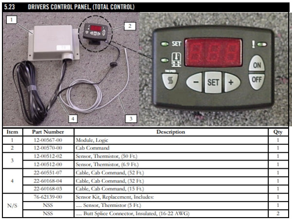 Controller Cab Command 12-00570-00 Air Conditioning