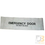 Cover Headpad Emergency Exit Fm45/55 Black On Gray 2022213 Air Conditioning