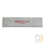 Cover Headpad Emergency Exit Fm45/55 Red On Gray 2022211 Air Conditioning