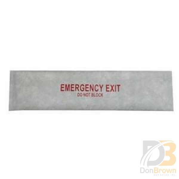 Cover Headpad Emergency Exit Fm45/55 Red On Gray 2022211 Air Conditioning