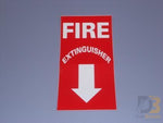 Decal Fire Extinguisher 13-003-004 Bus Parts
