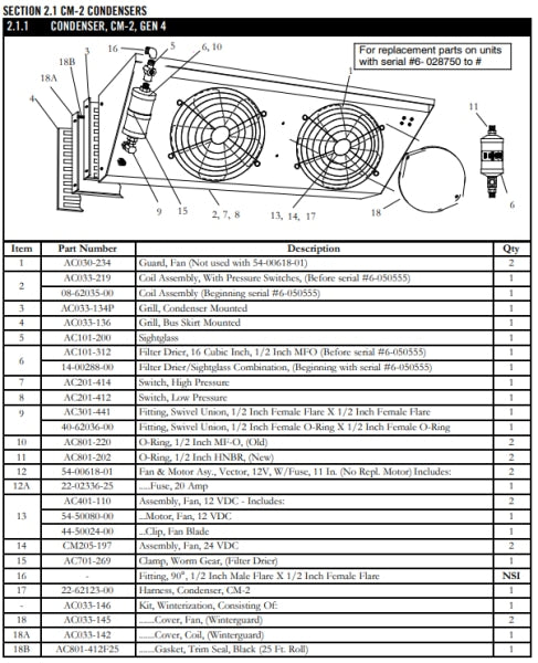 Drier Filter (W/ Sightglass) 14-00288-00 Air Conditioning
