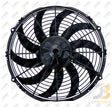 Fan Assembly 12In 12V Puller Curved Blades 25-14946-S Air Conditioning