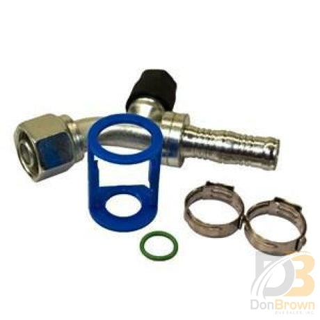 Fitting Clip-Lok 45° 1/2 Fo X #10 Hose W/high Side Access Burgaflex 313583 Air Conditioning