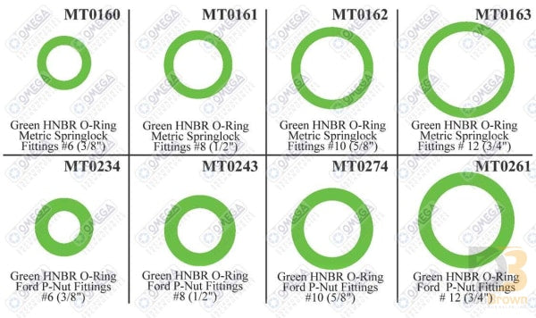 Ford Basic O-Ring Kit Mt9586 Air Conditioning