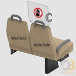 Freedman Seat Sneeze Guards Single Curbside Aisle Side Kit Bus Parts