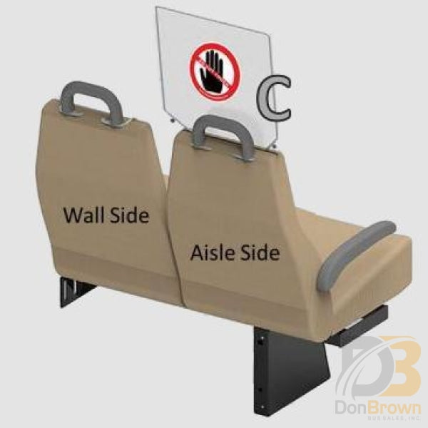 Freedman Seat Sneeze Guards Single Curbside Aisle Side Kit Bus Parts