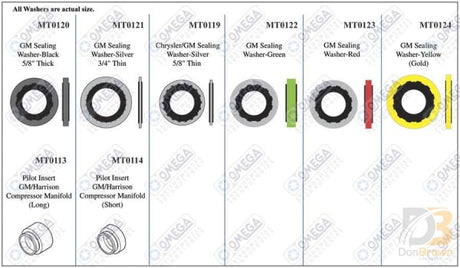 Gm/harrison Sealing Washer Kit Mt9588 Air Conditioning