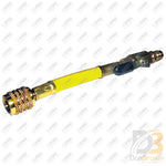 Hose Yellow 6In W/ball Shut-Off-R134A 1/2In Acme Mt0976 Air Conditioning
