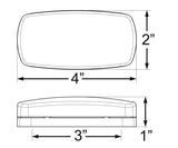 Led Mark Light; Oval; Amber; 3 Wire; W/ Turn 08-008-108 Mcl32Atb