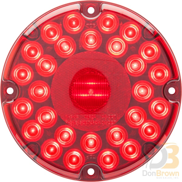Light 7 Inch Round Red Led 08-008-047 Stl90Rb Bus Parts