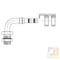 Male 90 Degree Bulkhead Insert O-Ring With Clamp Assembly No. 10 Fitting (Must Order In Increments