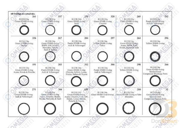 Master Tech Mt2000 O-Ring Kit #4 Mt9555 Air Conditioning