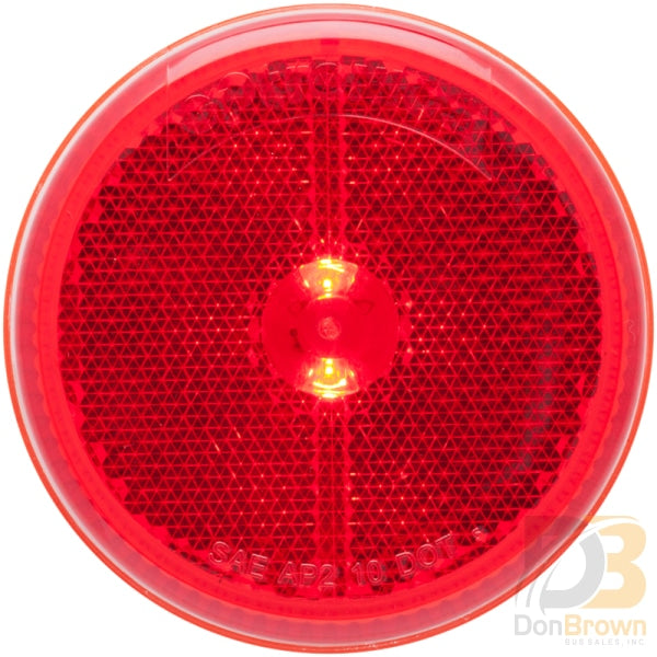 Mcl59Rb Red 2.5-In. Marker/Clearance Light With Reflex Grommet Mount