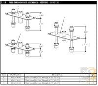 Plate Asy Feed Through Kr-2/3 81-62138-00 Air Conditioning