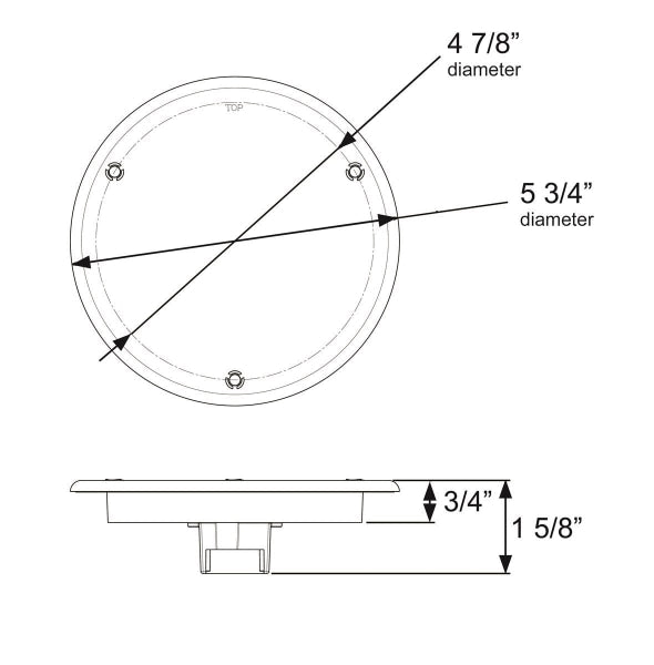 Red Reflective Light And Ring 4 Led 08-010-006 Stl43Rbx Bus Parts