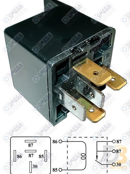 Relay 5 Pin - 12 Volts Dual Output With Bracket Mt0223 Air Conditioning