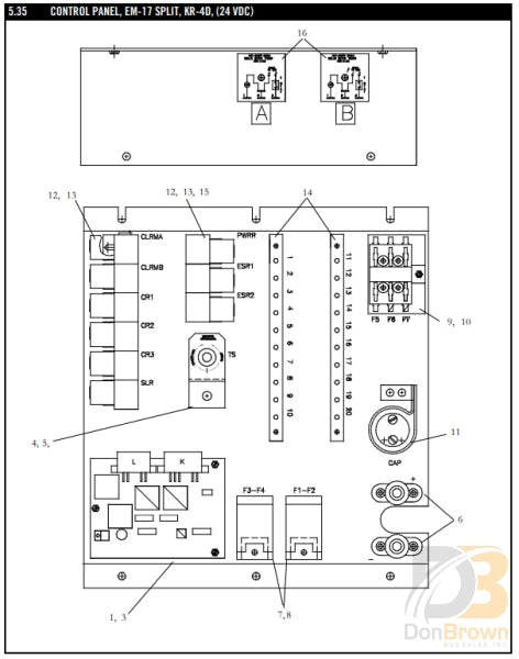 Relay Board Assembly, Basic II PCB, Mate-N-Lok Connector 701567 