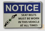 Sn Seat Belt Notice Bus Parts
