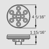 Stl43Rb Red Stop/turn/tail Light Pl-3 Connection 12V Bus Parts