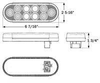 Stl72Rb Red Stop/Turn/Tail Light Pl-3 Connection