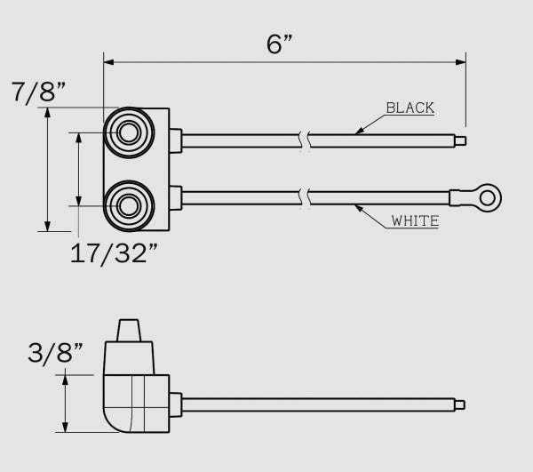 Straight Plug 6 Lead A46Pb Bus Parts