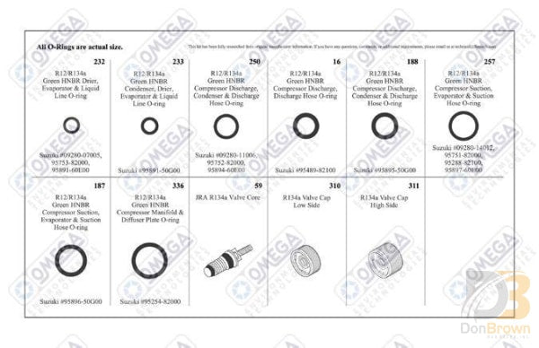 Suzuki Service Kit Mt9547 Air Conditioning